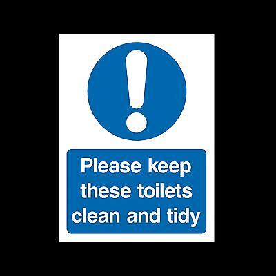 Please Keep These Toilets Clean Sign Sticker All Sizes Materials Misc Ebay