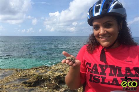 Having Fun Checking Out Trilobites At The Blow Holes With D Watler On Eco Rides Cayman Inland