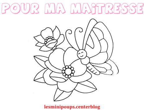 coloriage pour maitresse