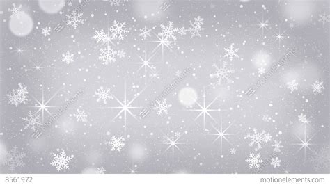 Silver Snowflakes And Stars Falling Seamless Loop 4k (4096x2304) Stock ...