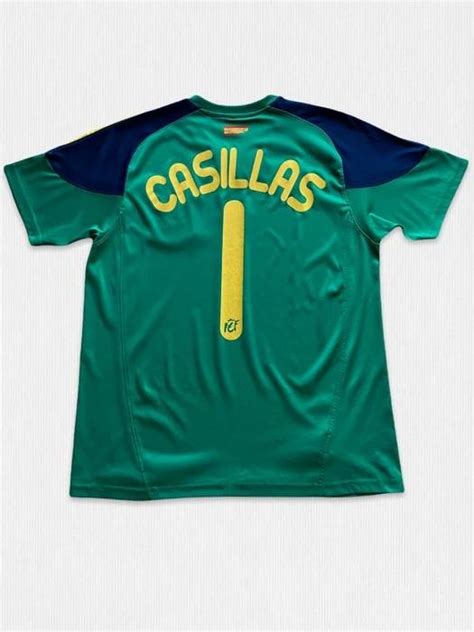Vintage Spain World Cap 2010 Iker Casillas 1 Goalkeeper Jersey Grailed