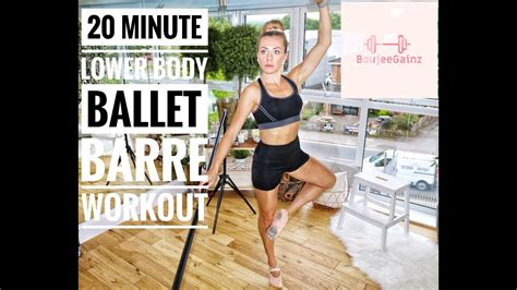 20 Minute Lower Body Ballet Barre Workout Youtube