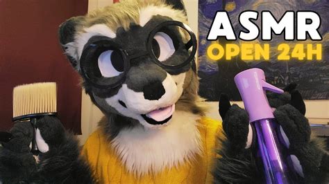 Furry Asmr Late Night Tingles 2 Pets Mouth Sounds Sniffing Paw