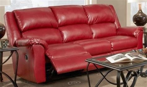 17 Collection Of Red Leather Reclining Sofas And Loveseats