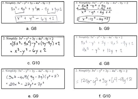 Students Solutions On Simplifying An Algebraic Expression Download