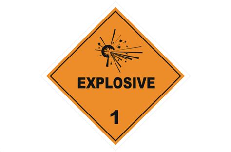 Class 1 Explosive Sign Many To Choose From Online Australia