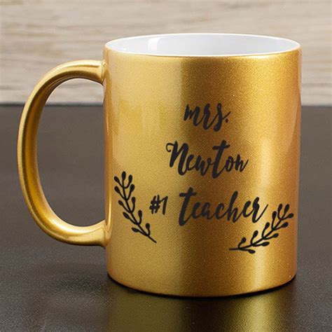 Personalized Metallic Mug Custom Message GiftsForYouNow