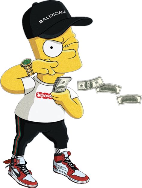 Bart Supreme Money Trap Rich Sticker By Xxxsupremebart