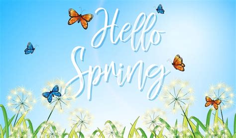 Premium Vector A Text Letter Of Spring