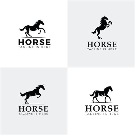 Premium Vector Set Of Horse Logos