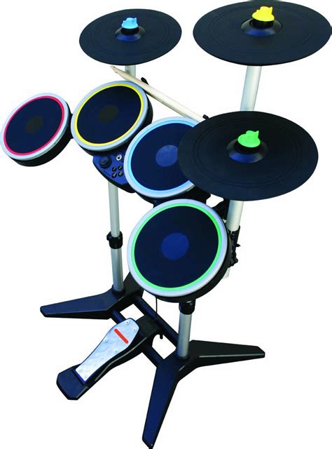 Amazon Com Rock Band 3 Wireless Pro Drum And Pro Cymbals Kit Video Games