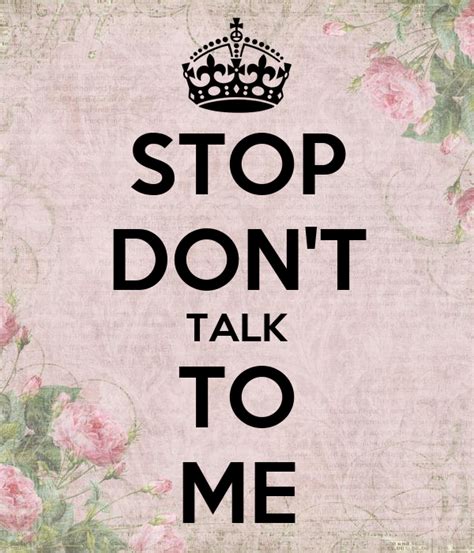 Stop Dont Talk To Me Keep Calm And Carry On Image Generator