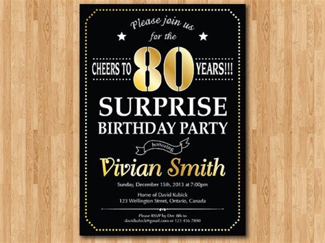 surprise  birthday party invitations dolanpedia