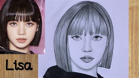 How To Draw Blackpink Lisa Step By Step Drawing Tutorial Youcandraw