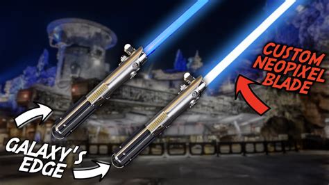 Star Wars Galaxys Edge Custom Neopixel Lightsaber Blade Youtube