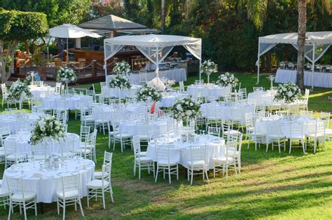 Outdoor Wedding Reception. Wedding Decorations Stock Photo - Image of