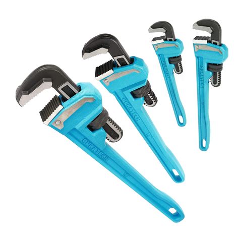 4 Piece Heavy Duty Pipe Wrench Set 810 14 18 Adjustable