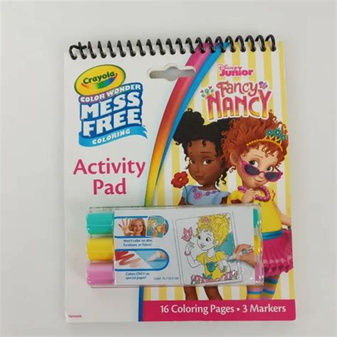 Crayola Activity Pad Fancy Nancy Disney Junior 16 Coloring Pages 3