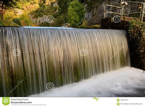 Waterfall At The Mill In Cheddar Gorge Stock Image Image Of Mill