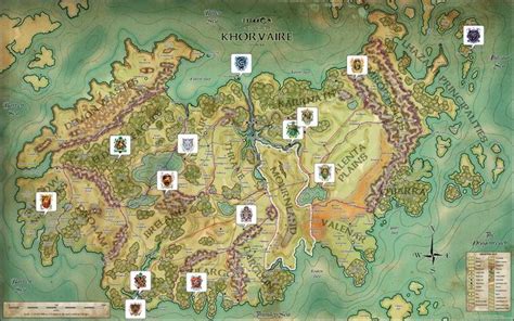Eberron Fantasy World Fantasy Map Rpg World