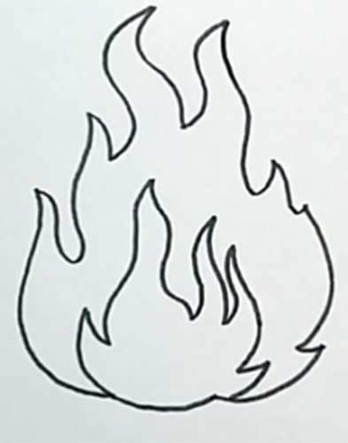 How To Draw Fire Three Different Step By Step Instruction