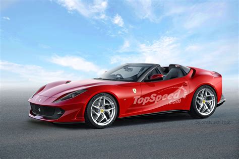 The 2020 Ferrari 812 Gts Spider Has A Front Mounted V 12 And Thats A