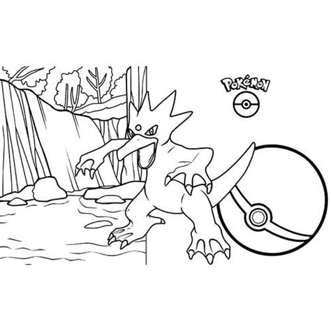 Pokemon Golduck Coloring Page 🐹 Free Online Coloring Pages 🍄