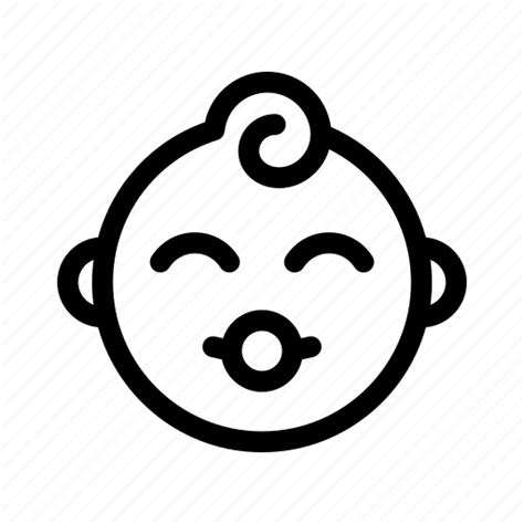 Baby Child Emoji Emoticon Face Happy Smiley Icon