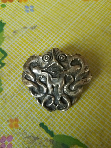 Old Kinda Creepy Pin I Found In My Attic Rmildlyinteresting