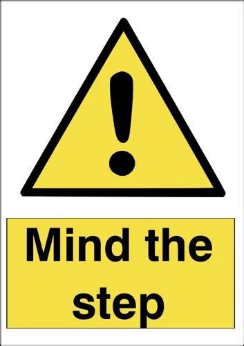 Yellow Black Mind The Step Warning Sign Dolphin And Co Id 10529659262
