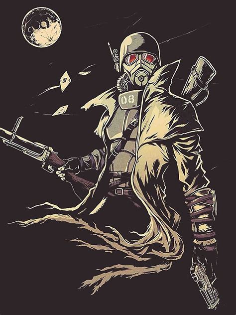 Fallout Ncr Ranger Sketch Fan Art Poster Drawstring Bag For Sale By