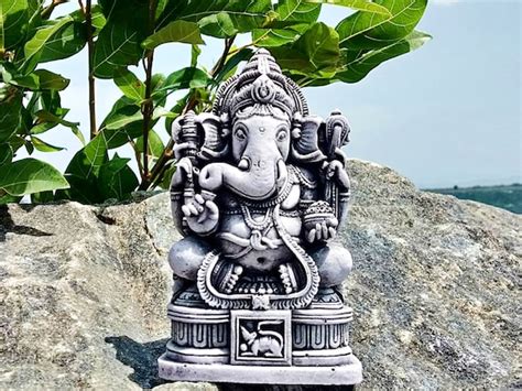 Ganesh Statuelord Ganesh Statueganesha Statue Stoneganesh Etsy