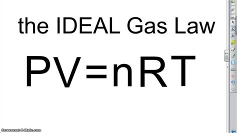En La Ecuaci N De La Ley Del Gas Ideal Pv Nrt Cu L Es El Valor De La Variable R
