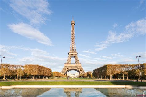 Matteo Colombo Photography Classic Eiffel Tower View With Blue Sky