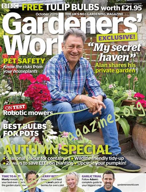 Gardeners World October 2019 Download Digital Copy Magazines And