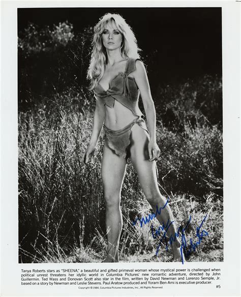 Tanya Roberts Signed Photograph RR Auction