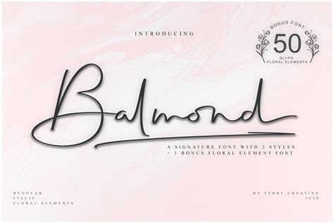 It adds character and effect whilst used massive, as well as having a softening effect while setting in … Balmond Handwritten Signature Font - Download Fonts