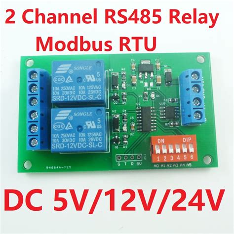 Dc 5v12v24v 2 Channel Rs485 Relay Modbus Rtu Plc Module Buy At The