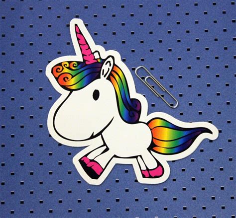 Unicorn Sticker Cute Sticker For Magic And Kids Etsy