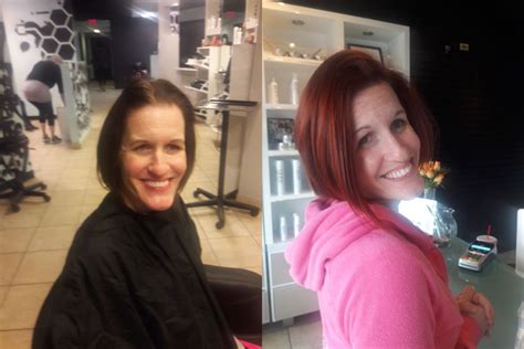 Redhead Before And After Honeycomb Salon And Colorlab