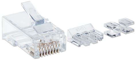 Intellinet 80 Pack Cat6 Rj45 Modular Plugs Pro Line 790536