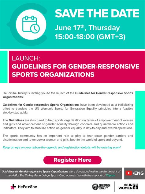 Launch Of The Guidelines For Gender Responsive Sports Organizations Un Women
