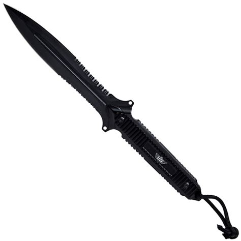 Uzi Fxb 004 Stealth Commander Ii Fixed Blade Knife Black Combo Blade