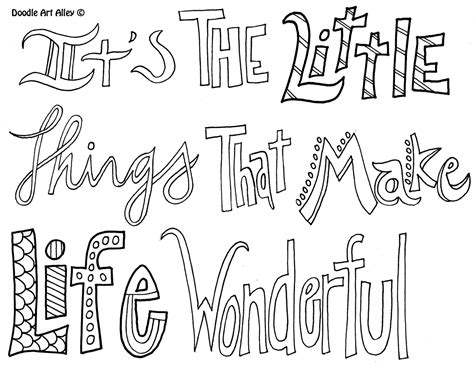 Free, printable coloring book pages, connect the dot pages and color by numbers pages for kids. It's the little things that make life wonderful | Quote coloring pages, Coloring pages, Color quotes