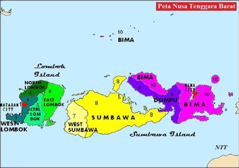 Daftar Nama Kabupaten Dan Kota Di Nusa Tenggara Barat Daerah Kita