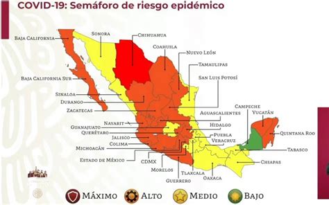 No hay estados en rojo. Semáforo Covid: Chihuahua regresa a rojo; tres estados, en ...