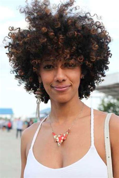 Brilliant Curly Hairstyles For Black Women With Round Faces