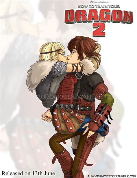 Astrid Kissing Hiccup By Auro0109 On Deviantart