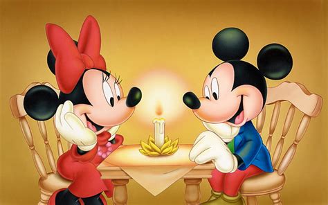 Hd Wallpaper Walt Disney Mickey And Minnie Love Couple Wallpaper Hd
