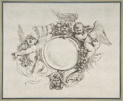 Angeles the battering restlessness of the sea insists a tidal fury upon the beach at gabu, and its pure consistency havocs the wasteland hard within its reach. Design for a Cartouche with a Variant, Carlo Bianconi ...